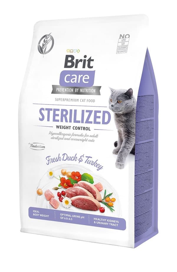 BRIT Care Grain-Free Sterilized Weight Control - torr kattmat - 2 kg