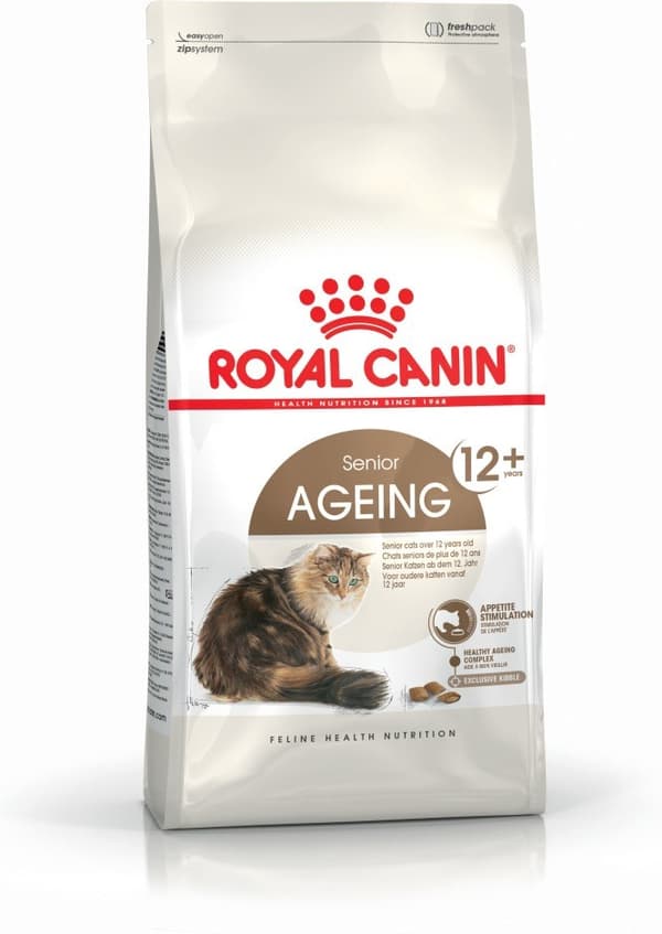 Royal Canin Senior Aging 12+ katte tørfoder 4 kg Fjerkræ, Grøntsager