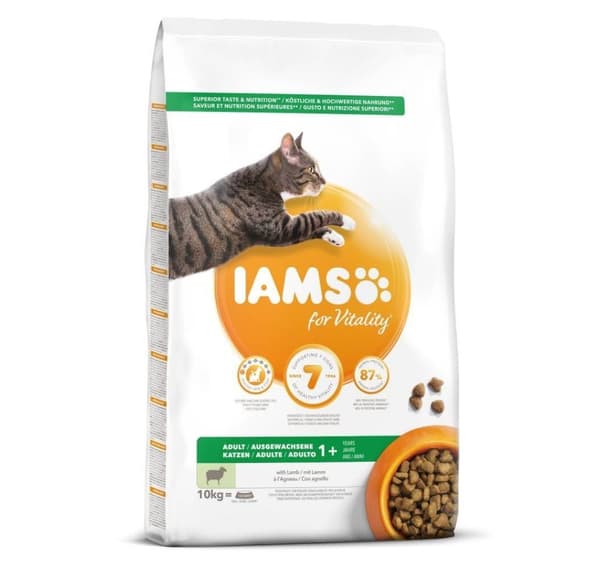 Komplett tørrfôr voksent lam 1,5 kg for katter, Iams