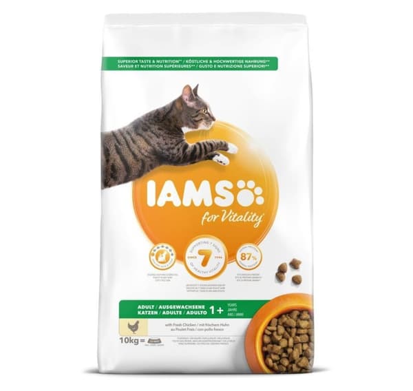 Komplett tørrfôr voksen kylling 3 kg for katter, Iams