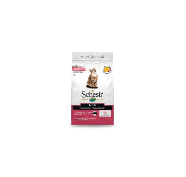 Kattemad med skinke 400g tør, Schesir