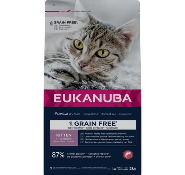 Kattunge spannmålsfri lax 2kg, Eukanuba