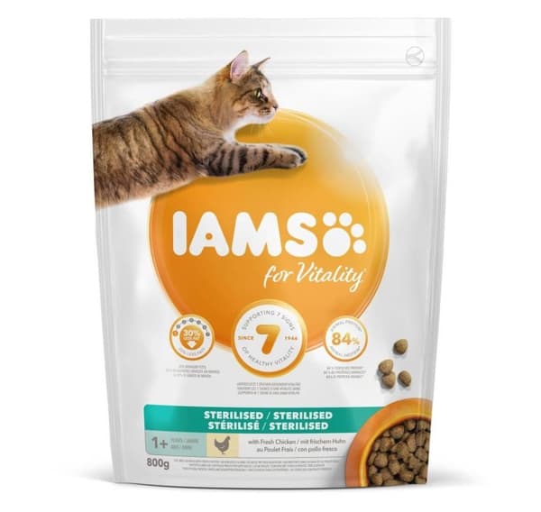 Komplett tørrfôr voksen sterilisert kylling 1,5 kg, Iams