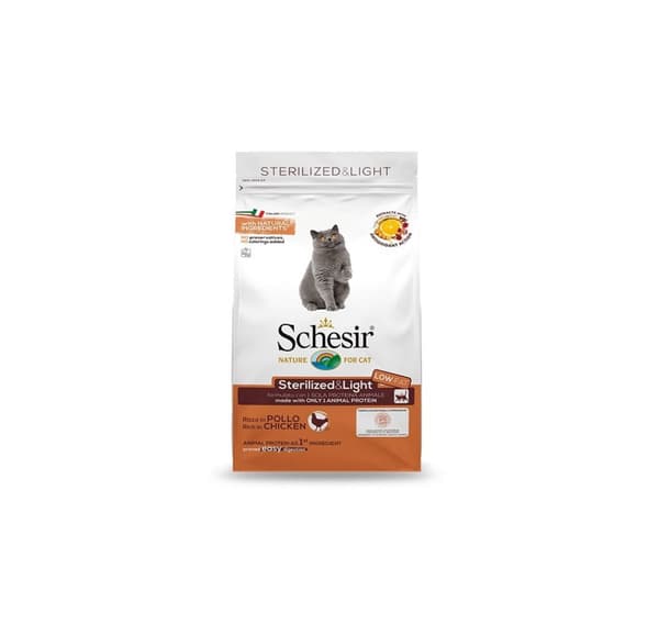 Schesir tørrfôr for steriliserte/overvektige katter 1,5 kg