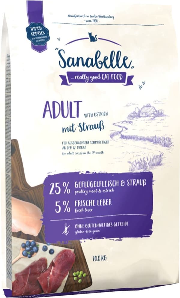BOSCH Sanabelle Adult Strutsi - kissan kuivaruoka - 10kg