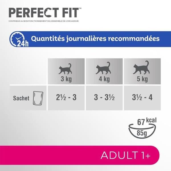 PERFECT FIT 52 färska påsar med fisksås för steriliserade vuxna katter 85g (13x4)
