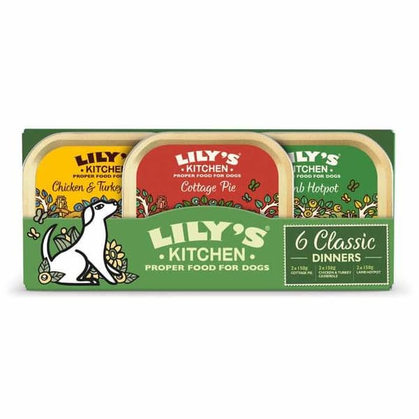 Lily's Kitchen för vuxna hundar – Klassiska recept 6x150g - Multipack (Paket med 4)