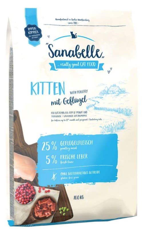 BOSCH Sanabelle killing med fjerkræ - Tør kattefoder - 10 kg