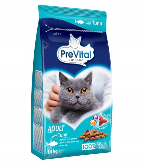 PREVITAL Vuxen tonfisk - torr kattmat - 1,4 kg