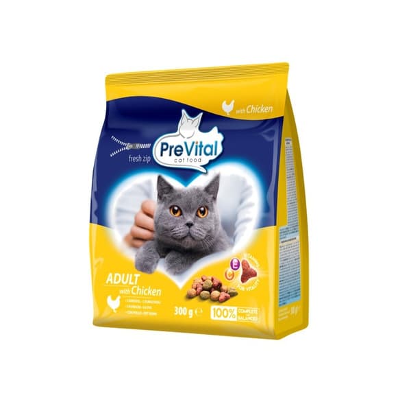 PREVITAL torrfoder för vuxna katter med kyckling - 300 g