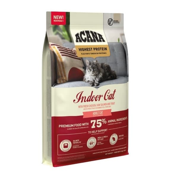 ACANA Highest Protein Indoor Cat - torrfoder för katter - 4,5 kg
