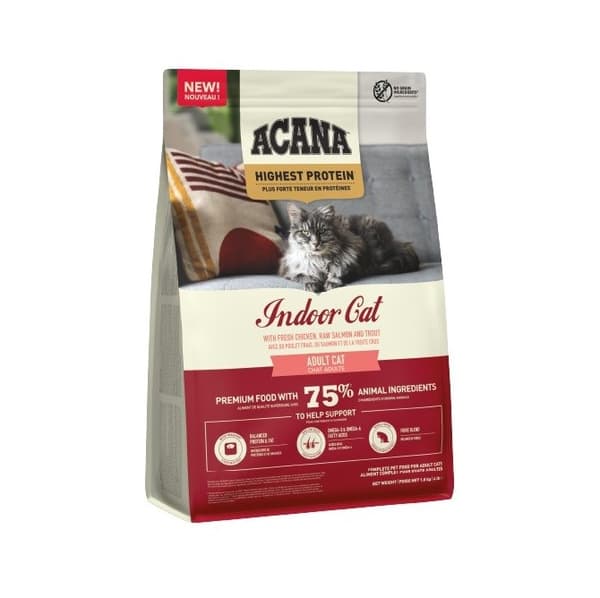 ACANA Highest Protein Indoor Cat - torrfoder för katter - 1,8 kg
