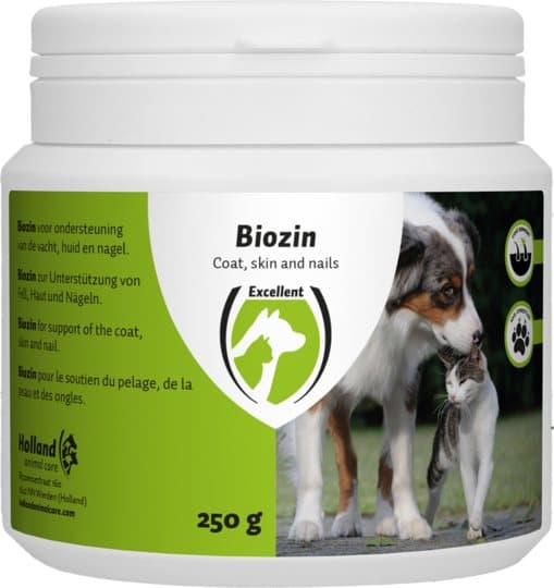 Biozin Dog and Cat - Den perfekta kombinationen av biotin, zink och metionin i en produkt