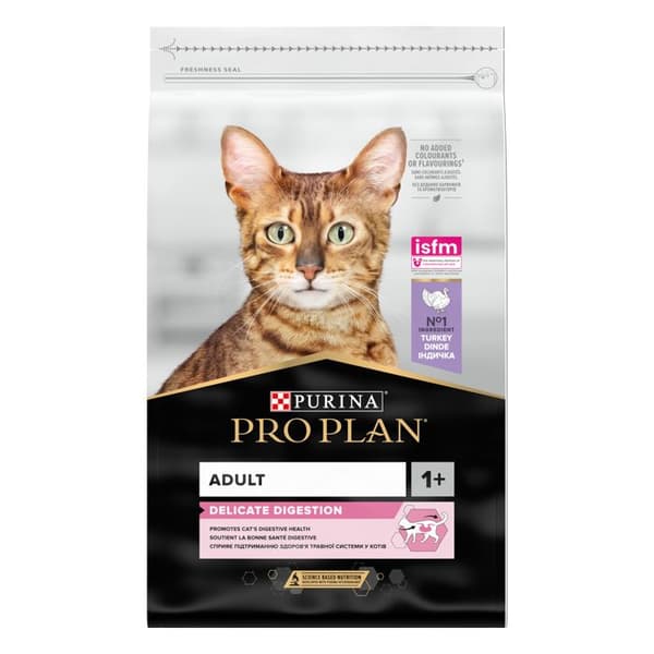 Pro Plan Vuxen 1+ SKÖNT MÄLTNING Rik på Turkiet - 10 kg - Komplett föda för vuxna katter