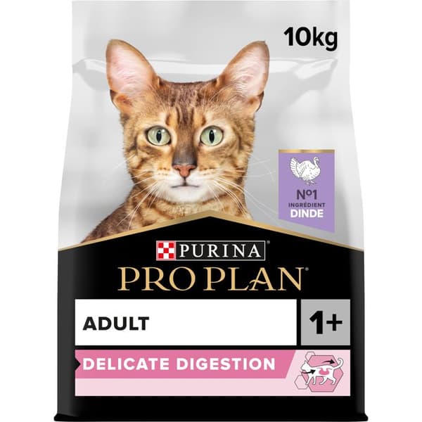 Pro Plan Vuxen 1+ SKÖNT MÄLTNING Rik på Turkiet - 10 kg - Komplett föda för vuxna katter