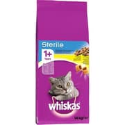 WHISKAS Kycklingbitar - För steriliserade vuxna katter - 14 kg