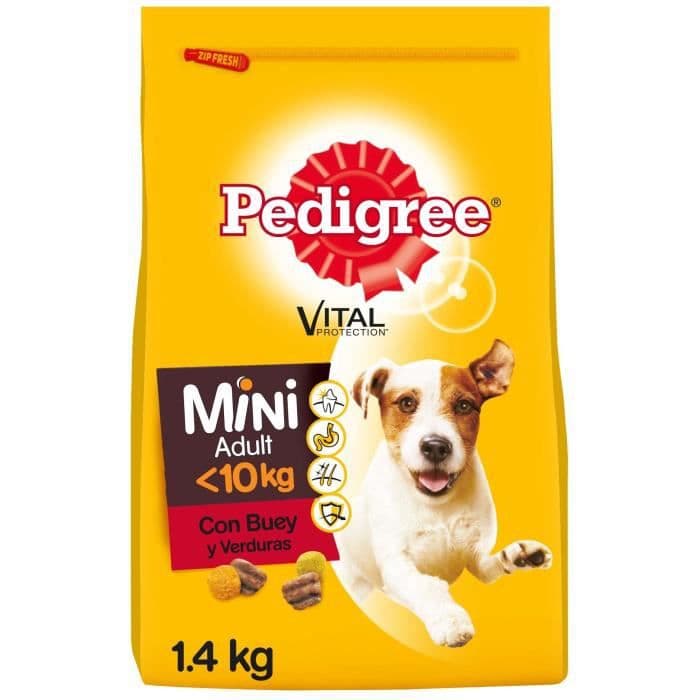 Stamtavla Vuxen hundmat miniatyr med nötkött och grönsakssmak | 1,4 kg
