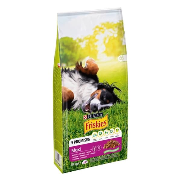PURINA Friskies Maxi Dog Beef - Tørt hundefoder - 10 kg