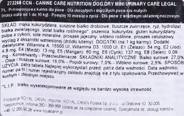 Royal Canin Mini Urinary Care CCN - Koiran kuivaruoka - 3 kg