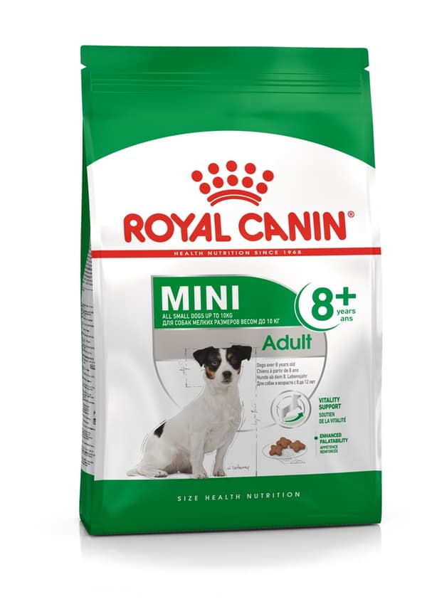 Royal Canin Mini Voksen 8+ 8 kg Senior Fjerkræ, Ris, Grøntsager