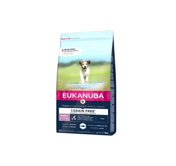 Havsvalp för små och medelstora hundar spannmålsfri 3 kg, Eukanuba