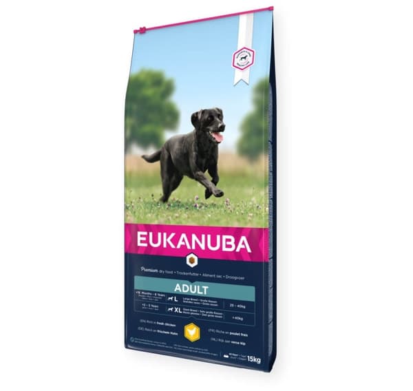 Aikuinen kana isoille koirille 15 kg, Eukanuba