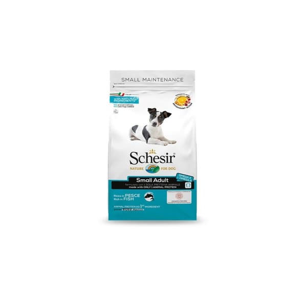 Små vedligeholdelsesfisk 800g tørt hundefoder, Schesir