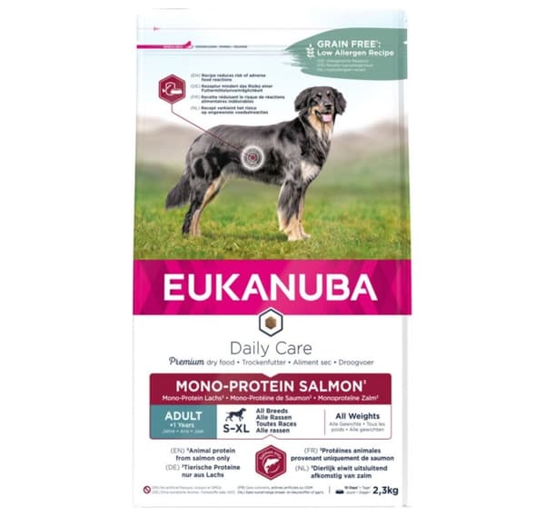 Daily Care torrfoder för hund Mono-Protein Lax 2,3kg, Eukanuba