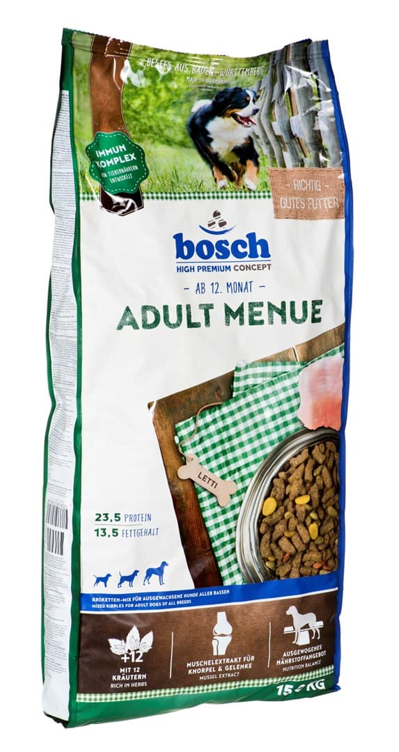BOSCH Voksenmenu - tørfoder til hunde - 15 kg
