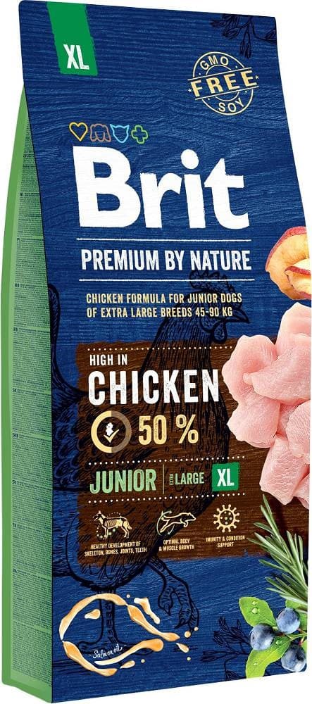 BRIT Premium by Nature Junior XL Kylling - tørfoder til hunde - 15 kg