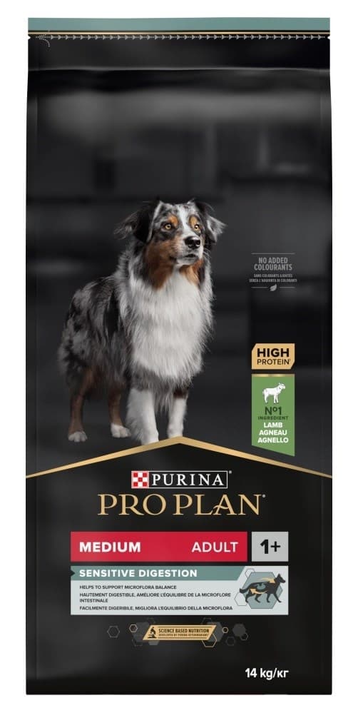 Purina Medium Adult Sensitive Fordøjelse med OPTIDIGEST 14 kg Lam