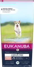 Miniatyrbillede 1 af 3: EUKANUBA Kornfri Senior lille/mellem race, havfisk - tørt hundefoder - 12 kg
