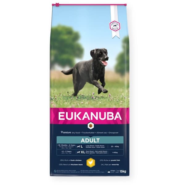 Eukanuba vuxen kyckling av stor ras 15 kg