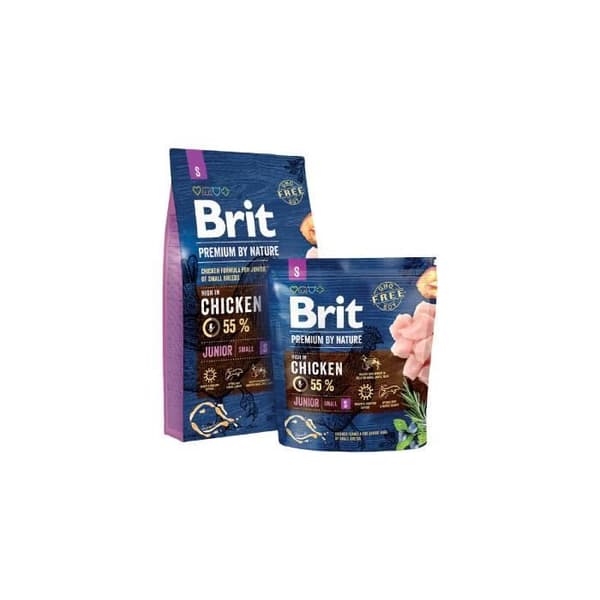 BRIT PREMIUM BY NATURE JUNIOR S VALP ÄPPLE, KYCKLING, MAJS 8 KG (859560