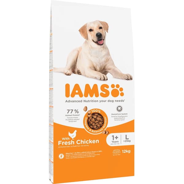 IAMS for Vitality Adult Large Breed - torrfoder för hundar - 12 kg