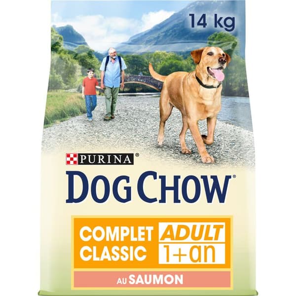 HUNDCHOW Komplett/Klassisk med lax - 14kg - Torrfoder för vuxna hundar