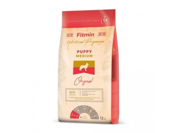 FITMIN Medium Puppy - tørt hundefoder - 12kg