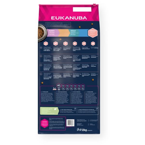 EUKANUBA Senior Large&Giant Lam med ris - tørt hundefoder - 12kg