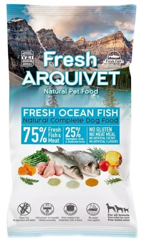 ARQUIVET FRISK Halvfugtig hundefoder Havfisk 100g