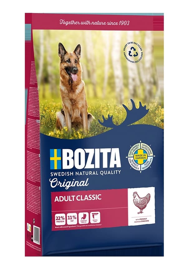 BOZITA Original Adult Classic Chicken - koiran kuivaruoka - 12kg