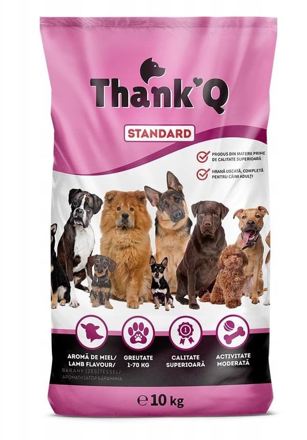THANK'Q STANDARD Hundefoder, lam 10 kg