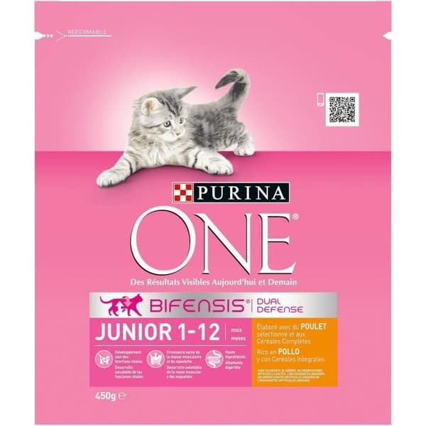 Torrfoder för katter 1-12 månader - 450 g Purina One