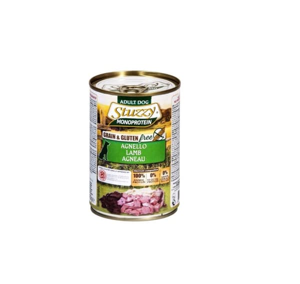 Täysrehu (märkä) koiran monoproteiini 400g. Voi lammasta, Stuzzy