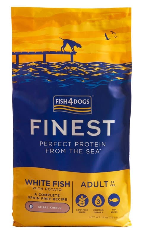 Fish4Dogs Finest Ocean med białą rybą Vuxen 12 kg