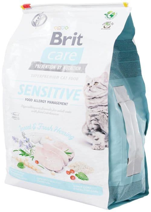 Krokett - torrfoder Brit - 100-171964 - Skötsel kattinsekter och sillar utan spannmål 7 kg