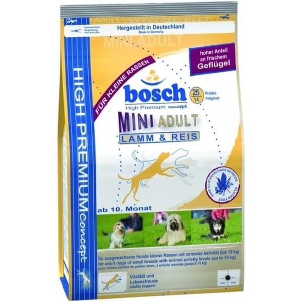 Bosch Mini Vuxen Lamm &amp; Ris/Lamm &amp; Ris För smårashundar 15kg
