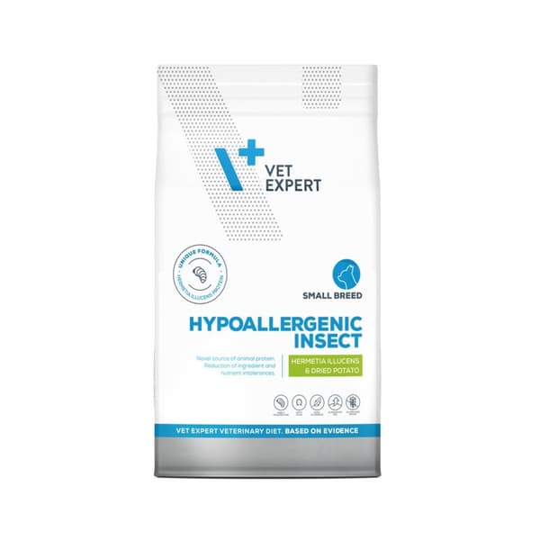 VET EXPERT Veterinary Diet Hypoallergenic Insect Small Breed - kuiva koiranruoka - 8 kg