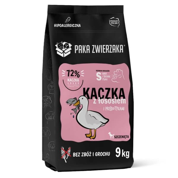 PAKA ZWIERZAKA Puppy Ande med laks S - tørfoder til hunde - 9 kg
