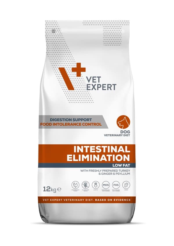 VET EXPERT Veterinary Diet Intestinal Elimination Dog – kuiva koiranruoka – 12 kg