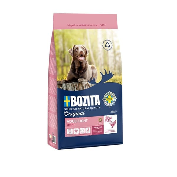 BOZITA Original Adult Light Kylling - tørfoder til hunde - 12 kg